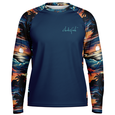 Chokefish™ Long Sleeve Every Day All Weather Trees&Boats Shirt Men's-002-Special-Edition